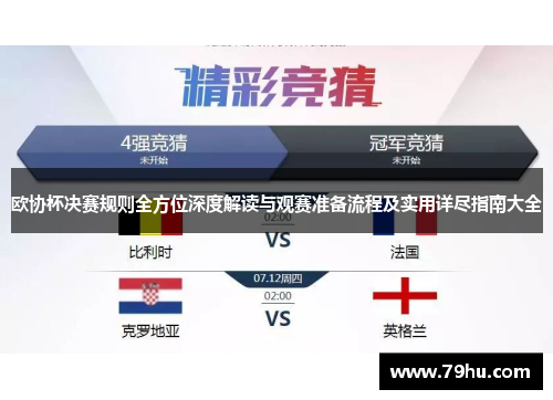 欧协杯决赛规则全方位深度解读与观赛准备流程及实用详尽指南大全